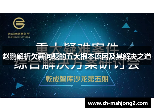 赵鹏解析欠薪问题的五大根本原因及其解决之道 赵鹏解析欠薪问题的五大根本原因及其解决之道